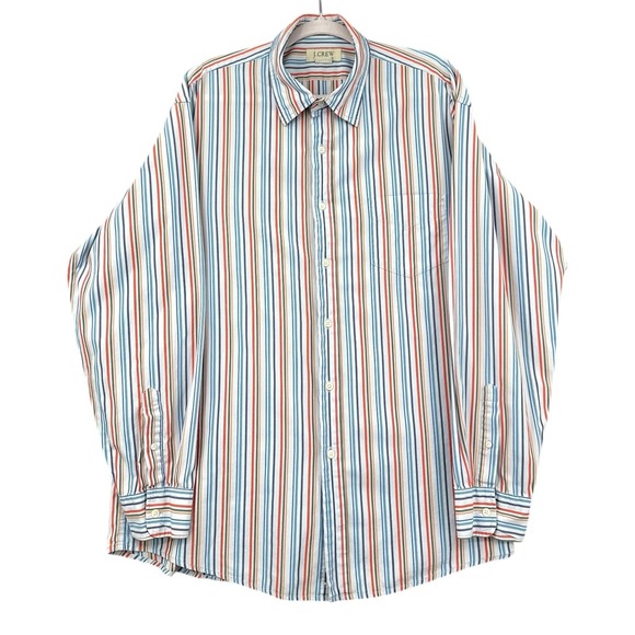 J. Crew Other - J. Crew Striped Button Down Shirt Men's XL Long Sleeve Cotton Casual Everyday